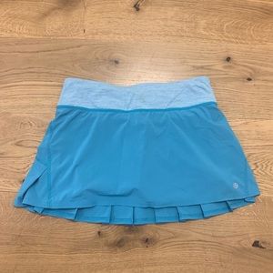 Lulu lemon teal blue workout tennis skirt